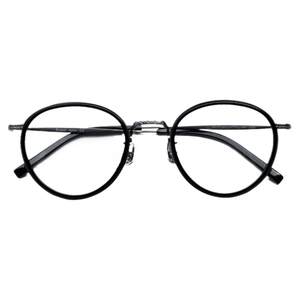 
European glasses myopia glasses frame retro ultra-light men and women B titanium pure titanium literary round frame polarized clip blue film