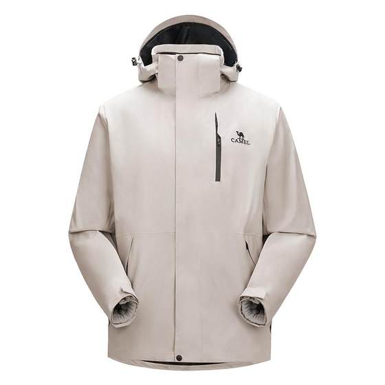 
[Down Version] Camel 3514 series down jacket, men's and women's three-in-one outdoor three-proof jacket for winter
