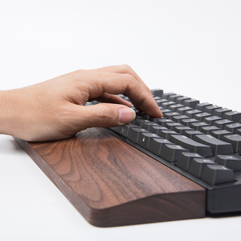 【冬珑】客制定制机械键盘手托掌托护腕垫手腕垫木质实木87键无线