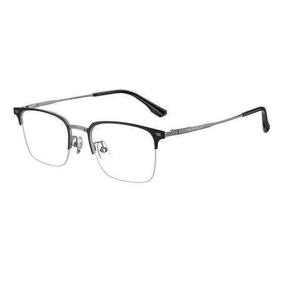 
Helen Keller eyebrow line myopia half-frame glasses anti-blue light business ultra-light frame for men with degree H82071
