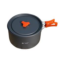 Outdoor camping cooker card type stove kettle boiling universal pot set camping equipment portable picnic set pot