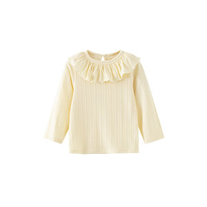 
[QQ Cotton] Papa Crawling Spring New Style Men's and Girls T-shirts Baby Long Sleeve Tops Versatile Clothes