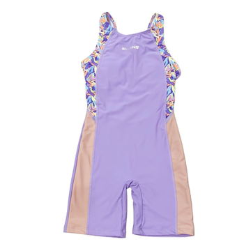 Girls swimsuit one-piece boxer strap swimsuit