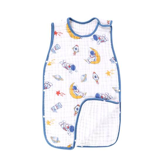 
Jieliya baby gauze sleeveless vest sleeping bag pure cotton summer newborn baby cotton children's anti-kick quilt