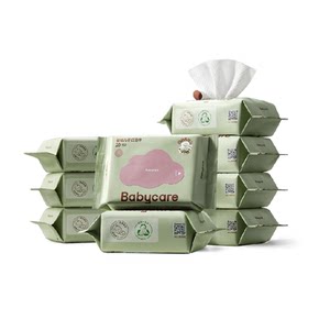 babycare high-end purple cover super thick hand-mouth wet tissue series baby wipes wet tissue paper paper