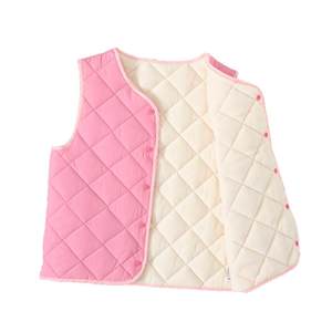 
New children's velvet cotton vest boys medium to large thermal vest girls infants and young children children's cotton vest winter style
