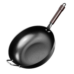 [Ancient Method Tree Pattern] No-Pot Uncoated Wok