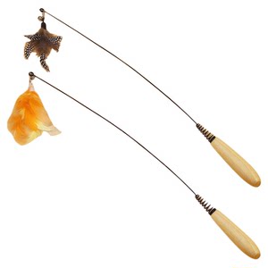 
Pet toys CFA competition level cat stick, self-entertainment and boredom relief, feather replacement head, bite-resistant and boredom relief kitten supplies