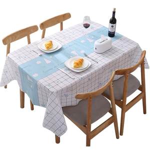 Dining table cloth waterproof oil -proof Wash PVC net cloth desk student coffee table cushion cloth cushion clothing round
