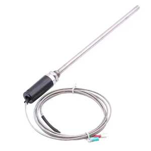 K -type/E type/PT100/CU50 stainless steel waterproof temperature sensor temperature probe, thermoc platinum heat resistance
