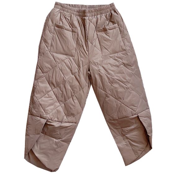 
Fashionable down pants for women in winter new European products with high-end design and fashionable white duck down cotton pants fashionable pants