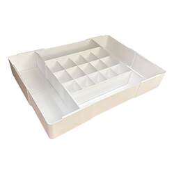 Drawer partition sock storage box telescopic partition underwear socks three-in-one wardrobe organization and storage artifact
