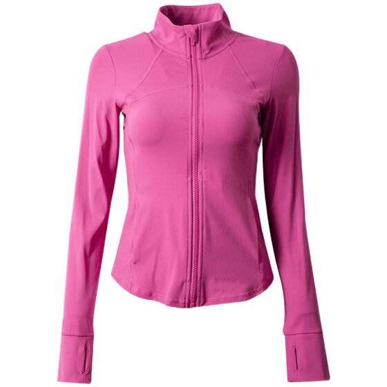
Run Kaka Sports Tight Yoga Wear Stand Collar Slim Waist Slim Jacket Long Sleeve Fitness Running Autumn and Winter