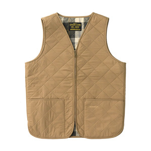 
Replica quilted quilted vest for men with inner liner Ami khaki American retro V-neck rhombus work vest jacket for men