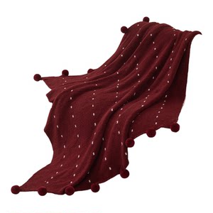 
Class A blanket red Christmas gift wedding decoration blanket sofa blanket bed end blanket half velvet cover blanket autumn and winter