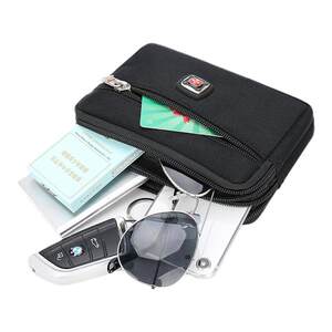 
Swiss Army Knife Mobile Bag Men's Multi-function Canvas Casual Waist Bag Outdoor Horizontal Wallet Korean Style Trendy Clutch Bag