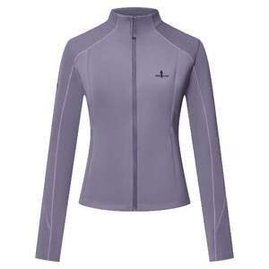 
Biyinlefen spring women's casual outdoor sports coat moisture-absorbent quick-drying stand-up collar knitted jacket