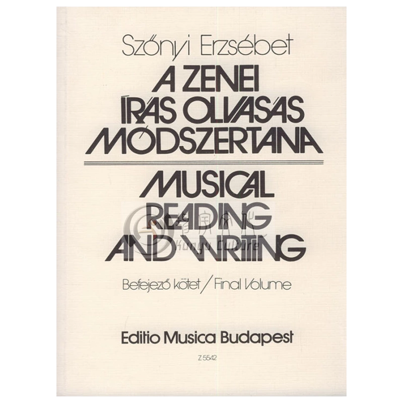 索尼埃爾塞貝特音樂的讀與寫音樂理論布達佩斯原版樂譜書Szonyi 