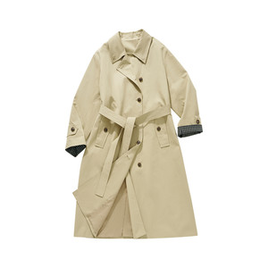 haiku [40% off clearance, non-returnable, non-exchangeable] 100% worsted cotton single-row turn-down collar windbreaker jacket
