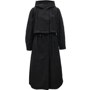 
Vero Moda Outlet trench coat women's autumn new loose double-breasted hooded long coat top