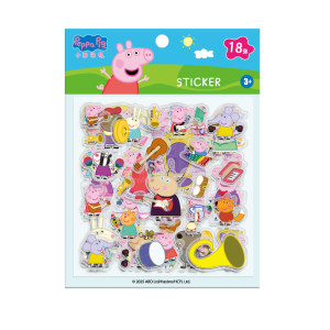 
Peppa Pig stickers for children, boys and girls cartoon cute hand account stickers 0 to 3 years old decorative stickers stickers stickers paste toys