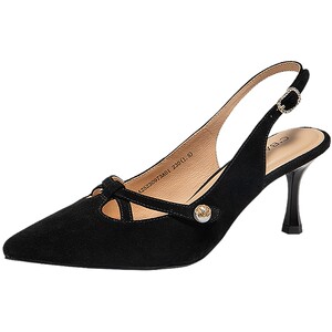 
Qianbaidu Hollow Fashion Sandals Women's New Stiletto High Heels Pointed Toe Back Hollow Toe French Sandals Versatile Style