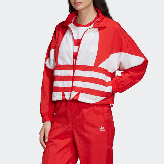 Adidas/阿迪达斯正品三叶草 LRG LOGO TT女子运动休闲外套 FM2585