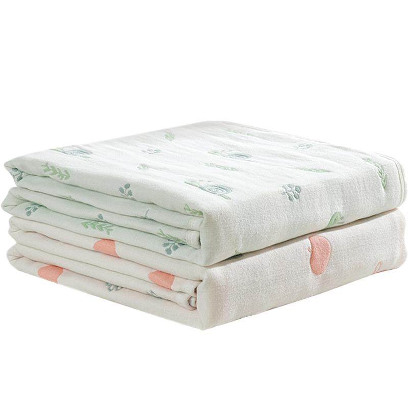 Organic Muslin Cotton Cuddly Blanket Duck Toy - GOTS Certified, Baby Comforter From 0 Months, Green