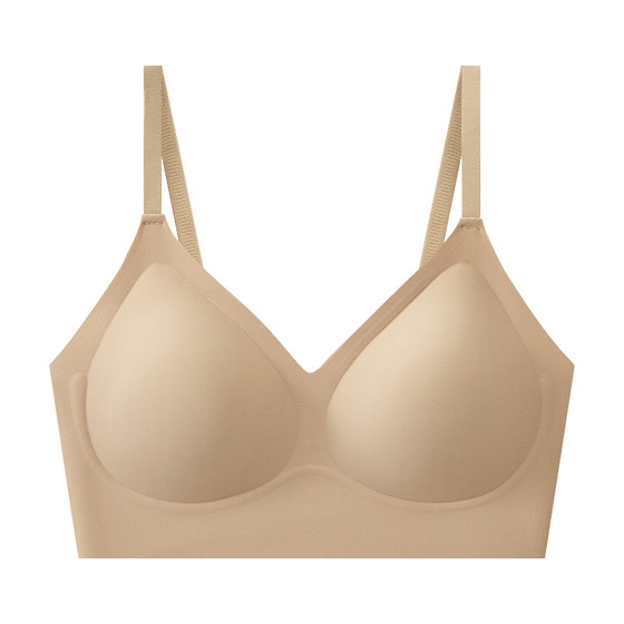 [Invisible and traceless artifact] Mitu liquid foundation underwear for women with impermeable colorless steel rings and large breasts showing small vest bra with small vest
