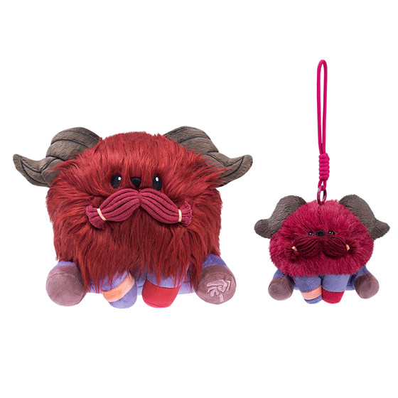 
League of Legends LOL Mountain Hidden Flame Orn Baby Sitting Plush Doll Plush Pendant Game Periphery