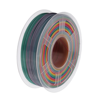 Three Green Sunlu PLA Rainbow Color 3D Printing Consumables (1.75mm)