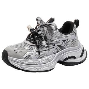 
Camel Galaxy Dad Shoes Women's Shoes 2026 Spring New Thick-Soled Sports Shoes Women's Silver Outdoor Casual Shoes