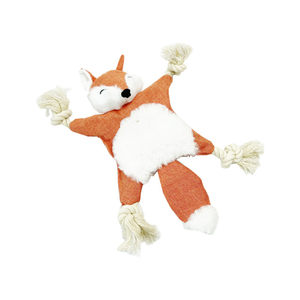 
Cross-border pet plush toy Teddy dog ​​biting rope toy with loud paper biting skin shell cat sound toy