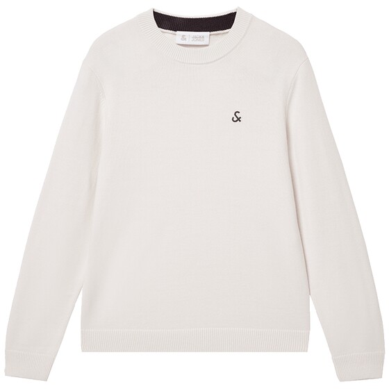 
[Machine washable] Jack Jones Men's 25th Spring New 33% Wool Sweater Embroidered LOGO Sweater