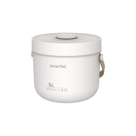 
Intelligent vacuum grain storage bucket cat food storage bucket pet dog food sealed bucket antibacterial rice bucket insect-proof and moisture-proof storage bucket