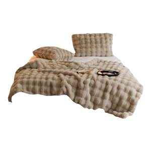 
Tuscan rabbit down short pile casual throw blanket light luxury high-grade sofa blanket soft warm fleece blanket bedroom blanket