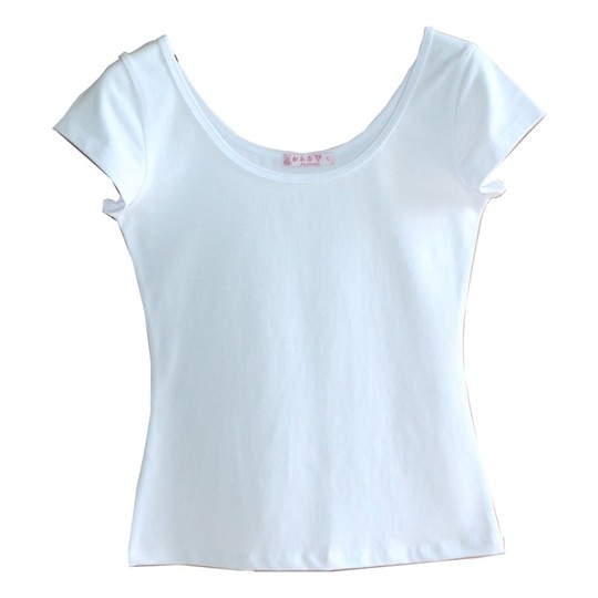T-Shirt dritta scollo tondo in cotone bio Bianco Soeur - Donna | Place des Tendances