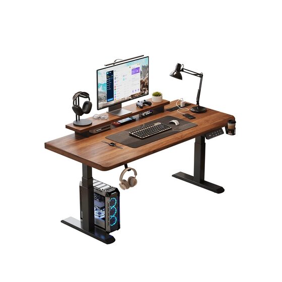 
Anjuke solid wood computer desk electric lifting desk learning desk home desk e-sports lifting workbench