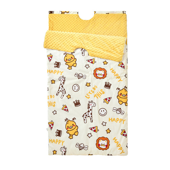 
Children's Anti-Kick Quilt, Autumn and Winter Thickened Sleeping Bag, Anti-Kick Quilt for Older Children and Children, An Artifact for All Seasons