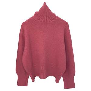 
Turtleneck sweater for women autumn and winter 2024 new style lazy style loose high-end super good-looking knitted sweater short top