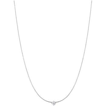 Simple silver necklace zengliu net red neck chain female
