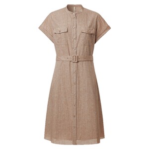 
[Light Summer Dream Weaving] VGRASS women's new summer style simple commuter shirt short-sleeved dress