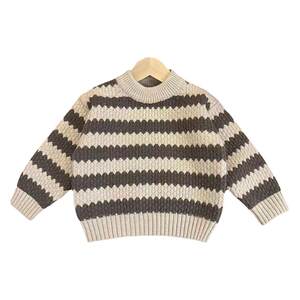
Boys' thickened plus fleece sweater 2024 autumn and winter new baby sweater children's warm base sweater sweater