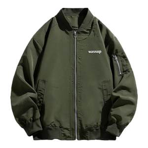 Wassup heavy tide brand round neck jacket men's jacket jacket spring autumn and winter new loose casual work clothes top
