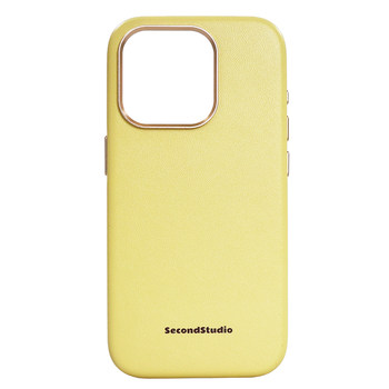 
Niche creative solid color leather iPhone 17 mobile phone case