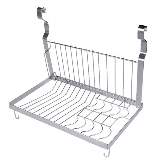 Integrated Draining Rack Foldable Dish Rack Drain Rack Kitchen Stainless Steel Wall-Mounted ...