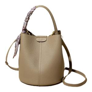 
Genuine leather bucket bag for women 2025 this year's popular trendy vegetable basket bag handbag fashion one-shoulder crossbody women's bag