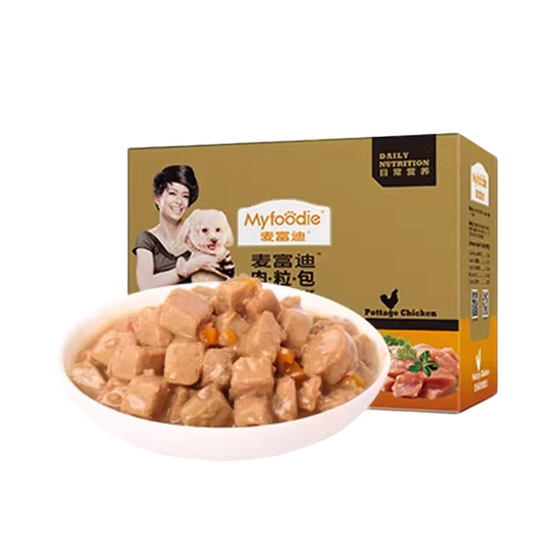 
Maifudi dog meat pellets snacks wet grain packages staple food canned puppies and adult dogs universal chicken beef mixed with dog food
