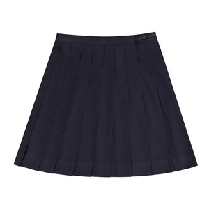 Sakura family jk uniform pleated skirt multi-length solid color skirt Japanese college small basic half-length female