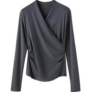 
Pregnant women's bottoming shirts, nursing tops, pregnant women's autumn clothes and autumn trousers set, warm underwear for breastfeeding, autumn and winter style German velvet for breastfeeding